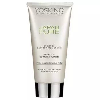 Гидрогель для умывания лица с отшелушивающими рисовыми зернами, 150 мл Yoskine, Japan Pure