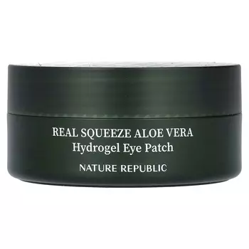 Гидрогелевые патчи для глаз Nature Republic Real Squeeze с алоэ вера 60 шт. 70 г (2,46 унции)