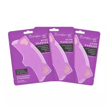 Гидрогелевые патчи для лба Acne Warrior с гамамелисом, салициловой кислотой и гиалуроновой кислотой, The Crme Shop