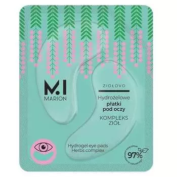 Гидрогелевые патчи под глаза Комплекс трав 2 шт. Marion Zioovo