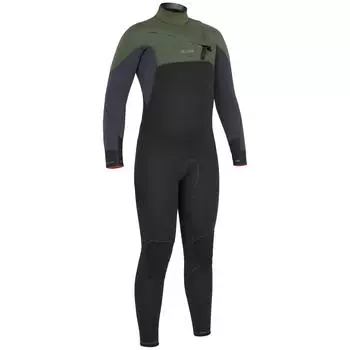 Гидрокостюм Decathlon 3/2 Junior с молнией спереди 900 Olaian, черный