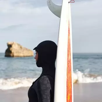 Гидрокостюм GBS с капюшоном и молнией на груди 5/4/3 мм Swell Series — женский Roxy, черный