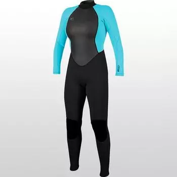 Гидрокостюм Reactor II с молнией сзади 3/2 женский O'Neill, цвет Black/Light Aqua