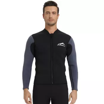 Гидрокостюм Sharbart 3 мм, теплый зимний купальник для серфинга, мужской высокоэластичный серый топ, размер L-4XL SBART