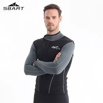 Гидрокостюм Sharbat, водонепроницаемый женский разделенный гидрокостюм, костюм для серфинга, мужской серый M (для получения других характеристик, пожалуйста, свяжитесь со службой поддержки клиентов) SBART