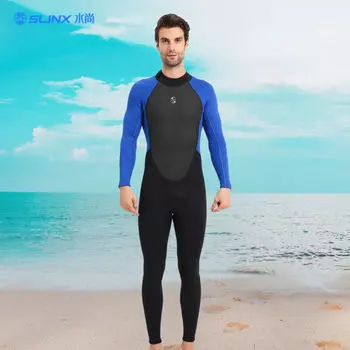 Гидрокостюм SLINX цельный костюм для серфинга 3/2 мм, теплый гидрокостюм для фридайвинга, черный 1 1 1