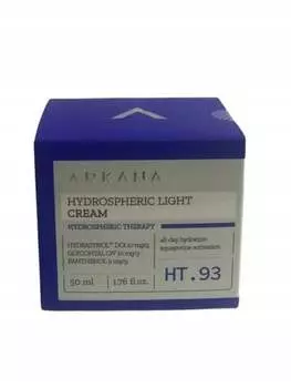 Гидросферическая терапия, Легкий увлажняющий крем, 50 мл Arkana
