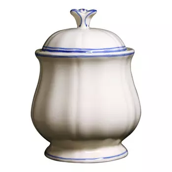 Gien Filets Bleus Сахарница 0,30 л Gien Fayencerie, белый синий