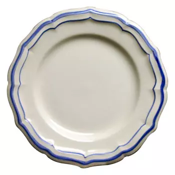 Gien,Filets Bleus Тарелка обеденная,26 см Gien Fayencerie, белый синий