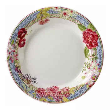 Gien Millefleurs Суповая тарелка 23 см Gien Fayencerie, красочный