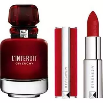 Gift Set Eau de Parfum 50ml + Mini Lipstick No.37 Deep Velvet 1.5g Givenchy