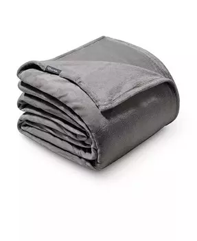 Гигантское флисовое одеяло из микроплюша, 120 x 120 дюймов Bare Home, серый
