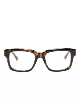 GIGI STUDIOS очки Descartes в квадратной оправе черепаховой расцветки, коричневый