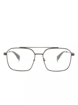 GIGI STUDIOS очки Spielberg в квадратной оправе, зеленый