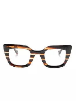 GIGI STUDIOS очки в оправе 'кошачий глаз', коричневый