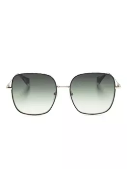 GIGI STUDIOS солнцезащитные очки Hannah в квадратной оправе, золотистый