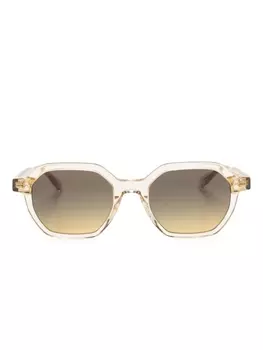 GIGI STUDIOS солнцезащитные очки Narai в геометричной оправе, нейтральный цвет