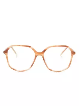 GIGI STUDIOS солнцезащитные очки в геометричной оправе, нейтральный цвет