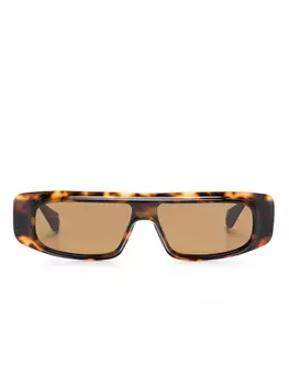 GIGI STUDIOS солнцезащитные очки в прямоугольной оправе, коричневый