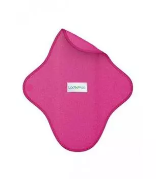 Гигиеническая прокладка многоразовая из бамбука и натурального хлопка ФРАНЦУЗСКАЯ ФУКСИЯ (розовая с обеих сторон), Lady Pad, S