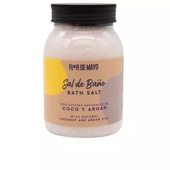Гигиеническая соль для ванн унисекс с арганой и кокосом 650г, Flor De Mayo