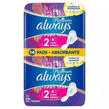 Гигиенические прокладки, 12 шт. Always, Platinum Super