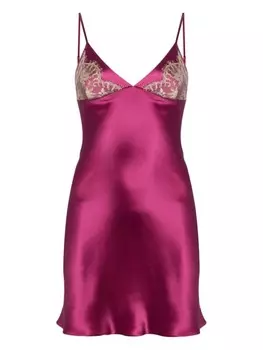 Gilda & Pearl шелковая комбинация Cocktail Hour, фиолетовый