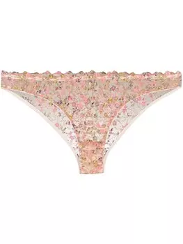 Gilda & Pearl шорты с цветочным кружевом, розовый