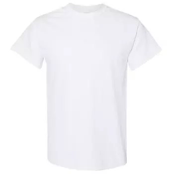 Gildan Мужская футболка из плотного хлопка с короткими рукавами Floso, белый