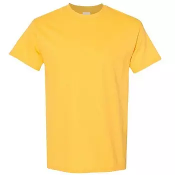 Gildan Мужская футболка из плотного хлопка с короткими рукавами Floso, цвет Daisy