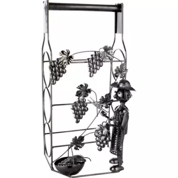 GILDE Держатель для бутылок «Держатель для 3-х бутылок виноделов», (1 шт), цвет silberfarben