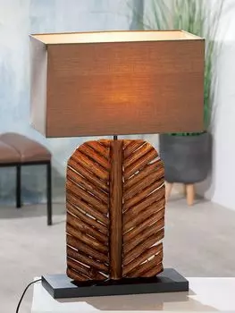 GILDE Лампа Foglia - коричневый - В. 63см x Ш. 40см