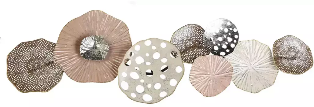 GILDE Настенный декор "Настенный рельеф Абстракция" 90х31х3 см, цвет bunt