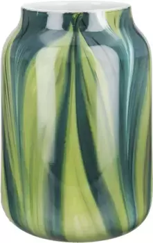 GILDE настольная ваза "Verdo, высота ок. 23,5 см", (1 шт.), декоративная стеклянная ваза, ваза для цветов Высота: 23,5 см, 15 см, зеленый