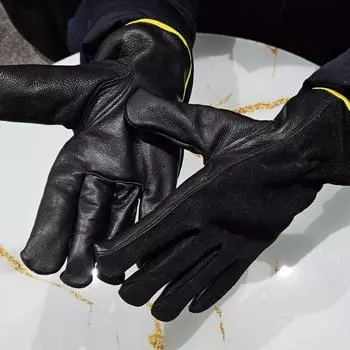 Гилдер Кожаные перчатки буйвола AIYO, черный