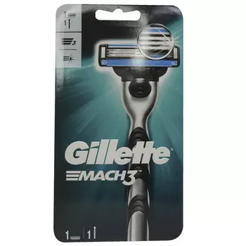 Gillette Mach3, Ручка бритвы + 1 картридж