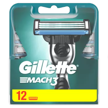 Gillette Mach 3 картриджи для бритвы, 12 шт./1 упаковка