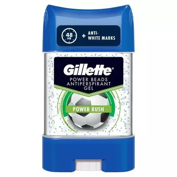 Gillette, Power Beads, гель-антиперспирант Power Rush для мужчин, 75 мл
