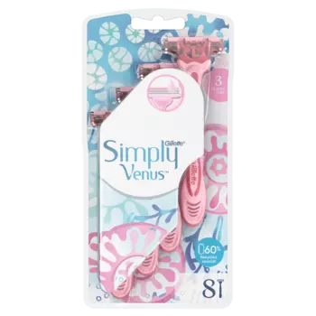 Gillette Simply Venus 3 женские бритвы, 8 шт/1 упаковка