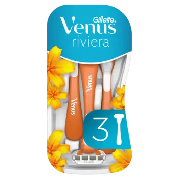 Gillette Venus Riviera женские бритвы, 3 шт/1 упаковка