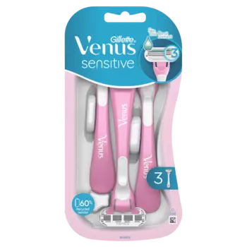 Gillette Venus Sensitive женские бритвы, 3 шт/1 упаковка