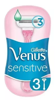 Gillette Venus Smooth Sensitive женская бритва, 3 шт.