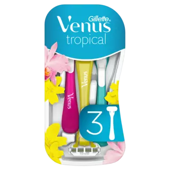 Gillette Venus Tropical женские бритвы, 3 шт/1 упаковка