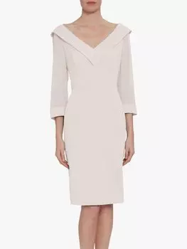 Gina Bacconi Платье Cynthia из крепа и шифона, букет