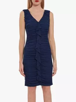 Gina Bacconi Платье из сетки Джунетт, синее