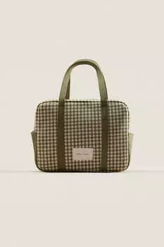 Gingham термальная сумка для еды Zara, разноцветный