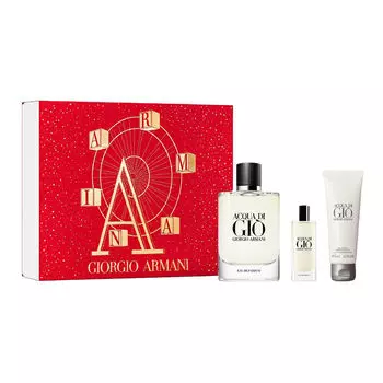Giorgio Armani Acqua di Gio мужской набор: парфюмированная вода, 125 мл + парфюмированная вода, 15 мл + гель для душа, 75 мл