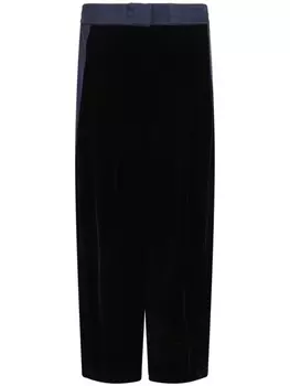 Giorgio Armani бархатные брюки, синий