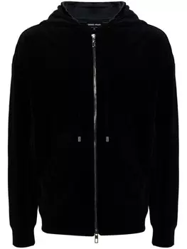 Giorgio Armani бархатный пиджак, черный