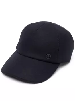 Giorgio Armani бейсболка с вышитым логотипом, синий